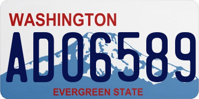 WA license plate ADO6589
