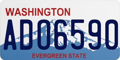 WA license plate ADO6590