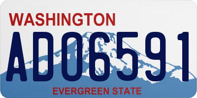 WA license plate ADO6591