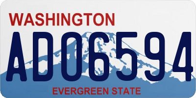 WA license plate ADO6594
