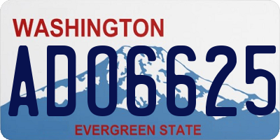 WA license plate ADO6625
