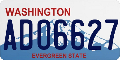 WA license plate ADO6627