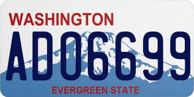WA license plate ADO6699