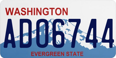 WA license plate ADO6744