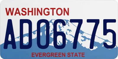 WA license plate ADO6775