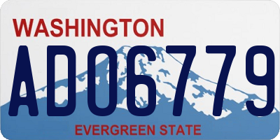 WA license plate ADO6779