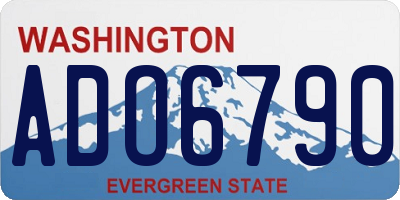 WA license plate ADO6790