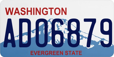 WA license plate ADO6879