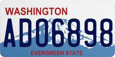 WA license plate ADO6898