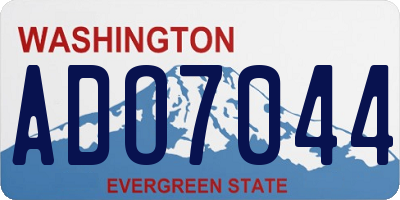 WA license plate ADO7044