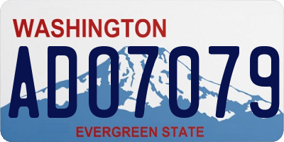 WA license plate ADO7079