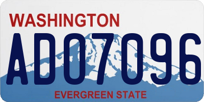 WA license plate ADO7096