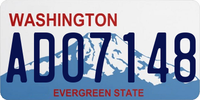 WA license plate ADO7148