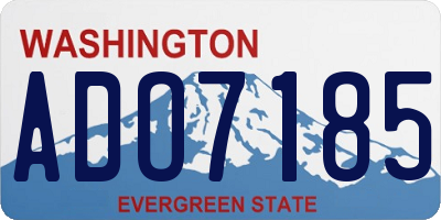WA license plate ADO7185