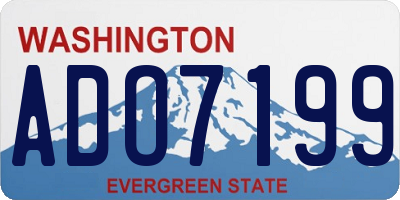 WA license plate ADO7199