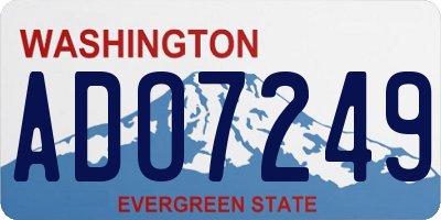 WA license plate ADO7249