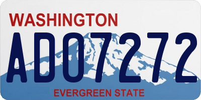 WA license plate ADO7272