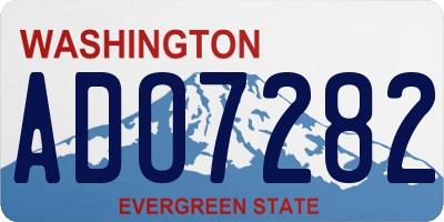 WA license plate ADO7282