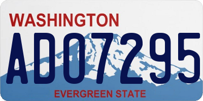 WA license plate ADO7295