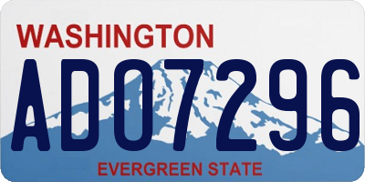 WA license plate ADO7296