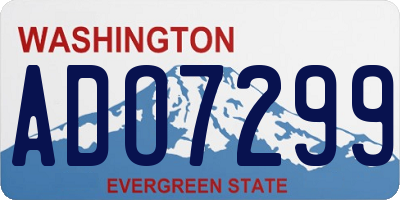 WA license plate ADO7299