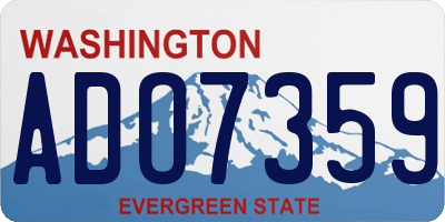 WA license plate ADO7359
