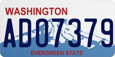 WA license plate ADO7379