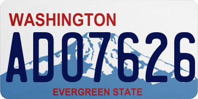 WA license plate ADO7626