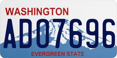 WA license plate ADO7696