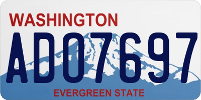 WA license plate ADO7697