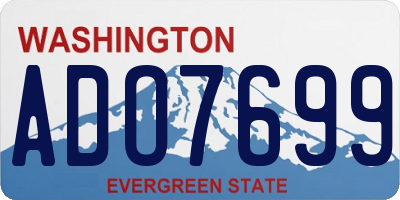 WA license plate ADO7699