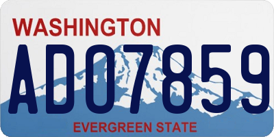 WA license plate ADO7859
