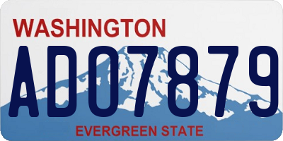 WA license plate ADO7879