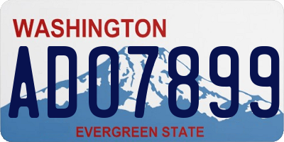 WA license plate ADO7899