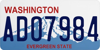 WA license plate ADO7984