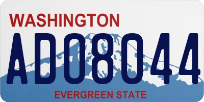 WA license plate ADO8044
