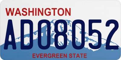 WA license plate ADO8052