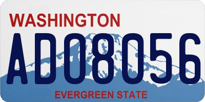 WA license plate ADO8056