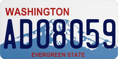 WA license plate ADO8059