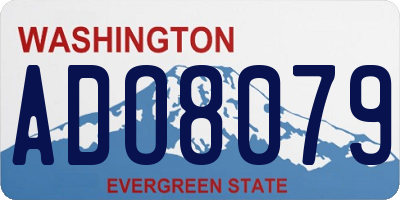 WA license plate ADO8079