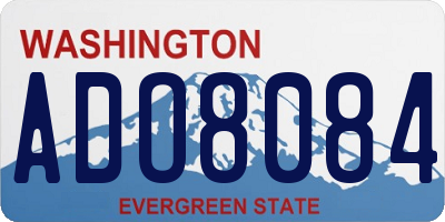 WA license plate ADO8084