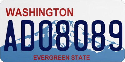 WA license plate ADO8089