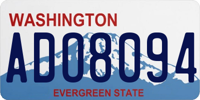 WA license plate ADO8094