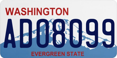 WA license plate ADO8099