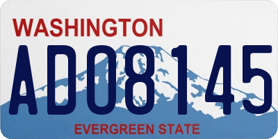 WA license plate ADO8145