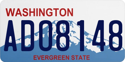 WA license plate ADO8148
