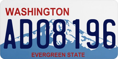 WA license plate ADO8196