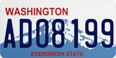 WA license plate ADO8199