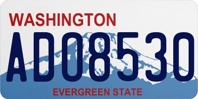 WA license plate ADO8530
