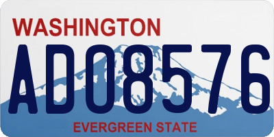WA license plate ADO8576